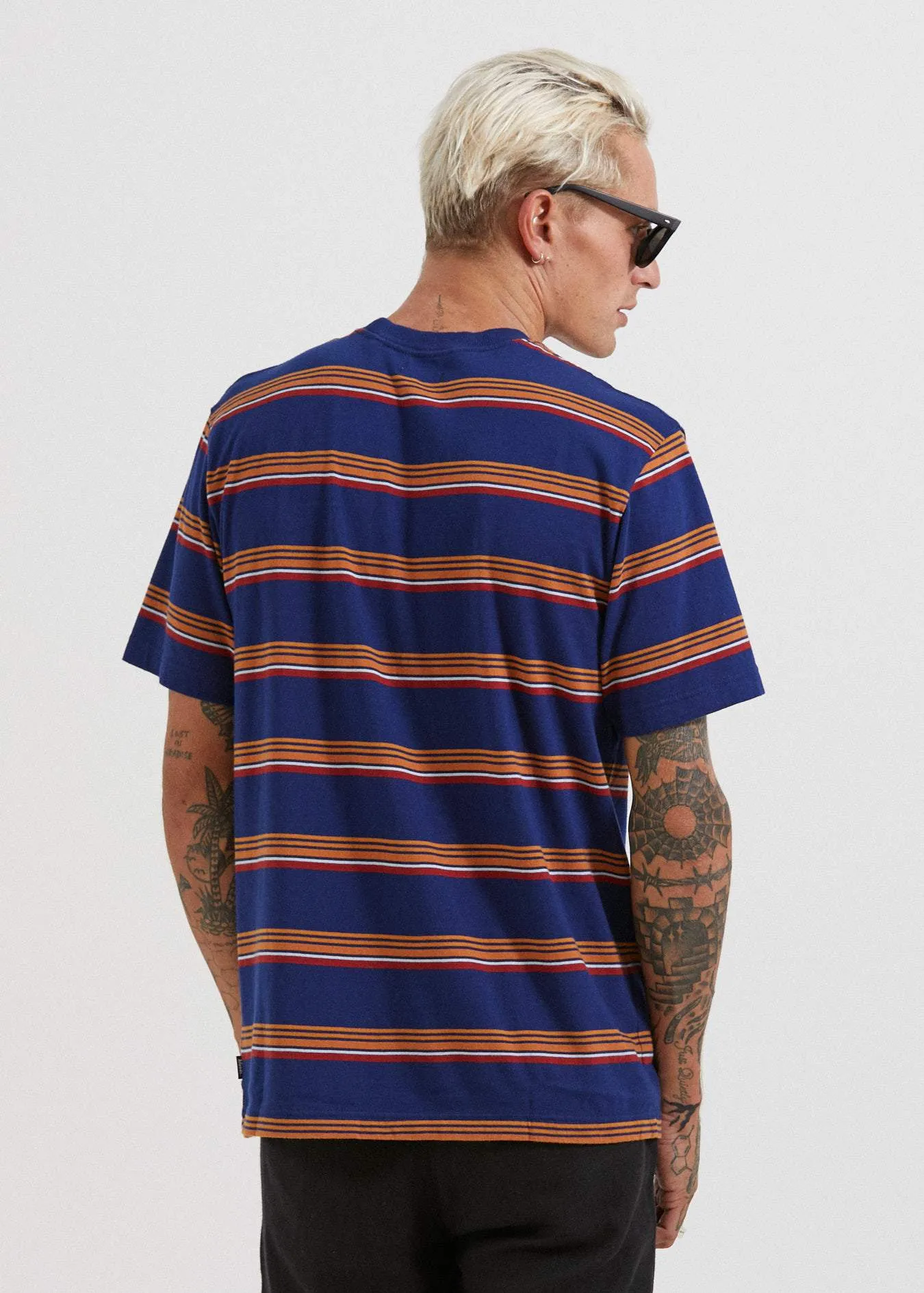 Afends Mens Mirage - Retro Fit Tee - Iris