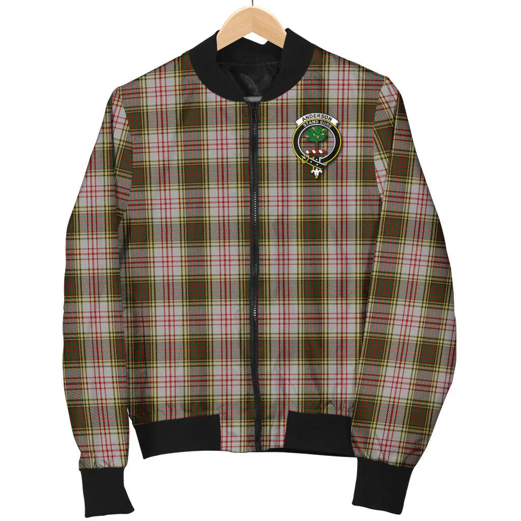 Anderson Dress Tartan Bomber Jacket with Family Crest