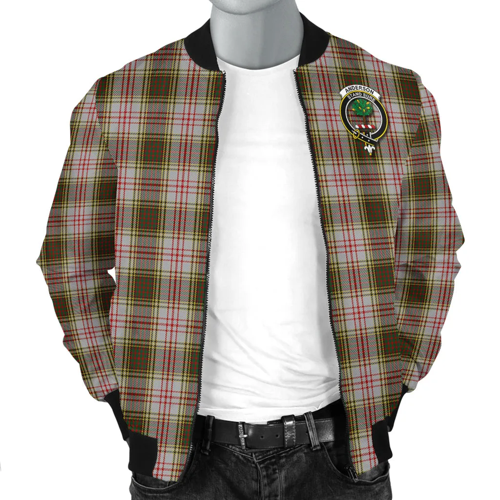 Anderson Dress Tartan Bomber Jacket with Family Crest