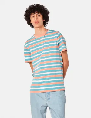 A.P.C. Gio Striped T-Shirt - Turquoise