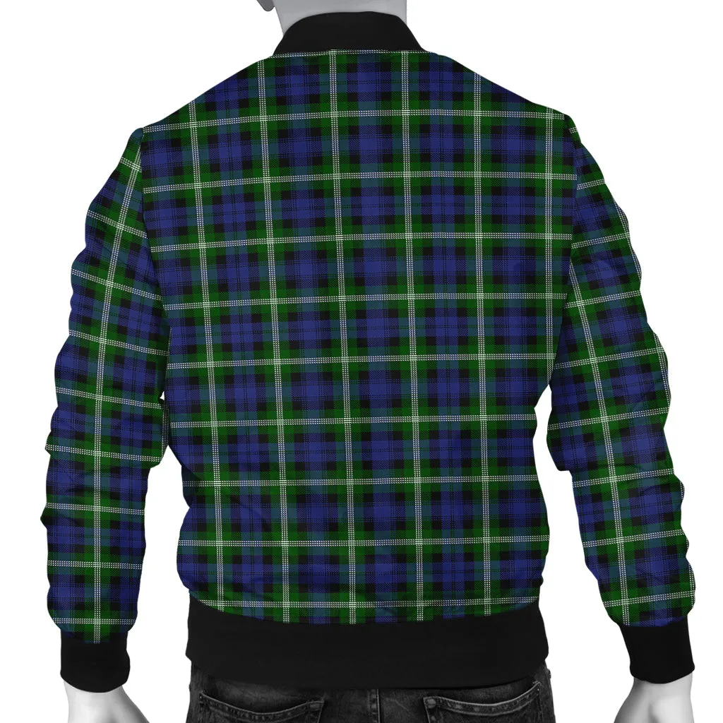 Baillie (Bailey) Tartan Bomber Jacket with Family Crest