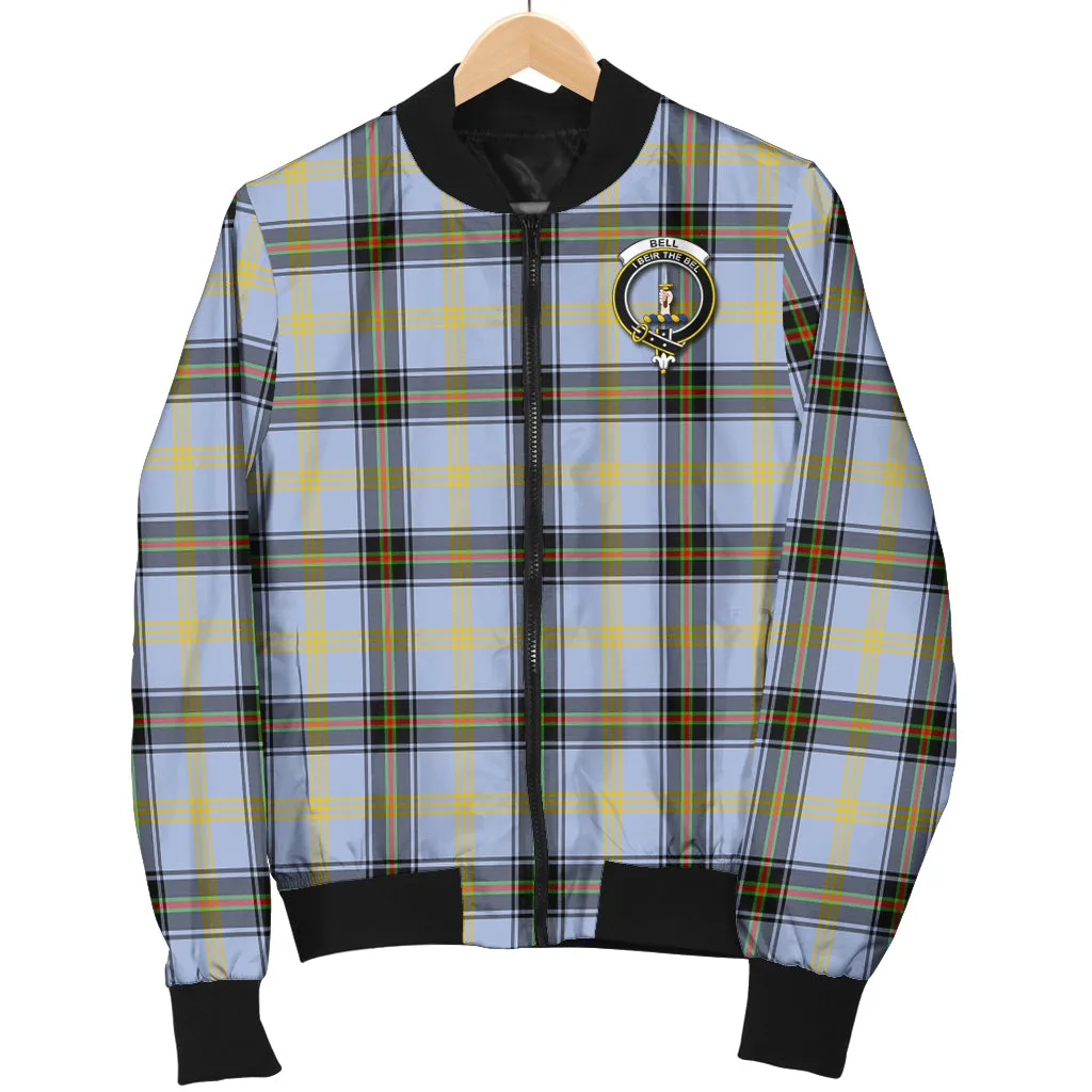 Bell Tartan Bomber Jacket with Family Crest