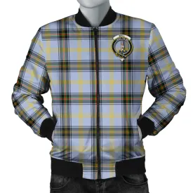 Bell Tartan Bomber Jacket with Family Crest