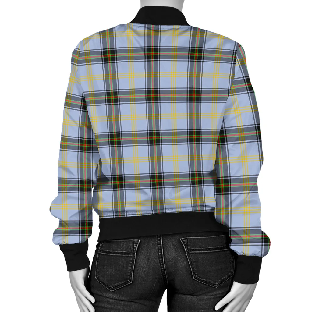 Bell Tartan Bomber Jacket with Family Crest