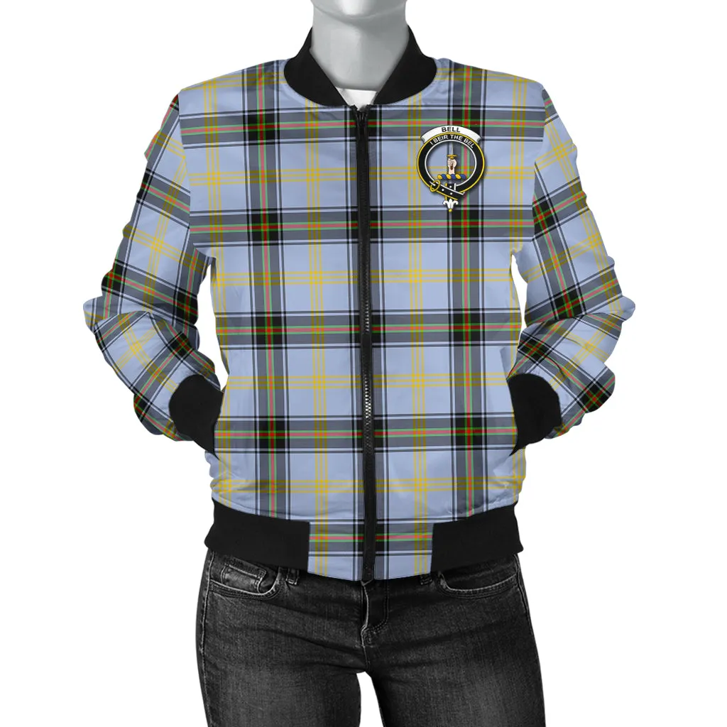 Bell Tartan Bomber Jacket with Family Crest