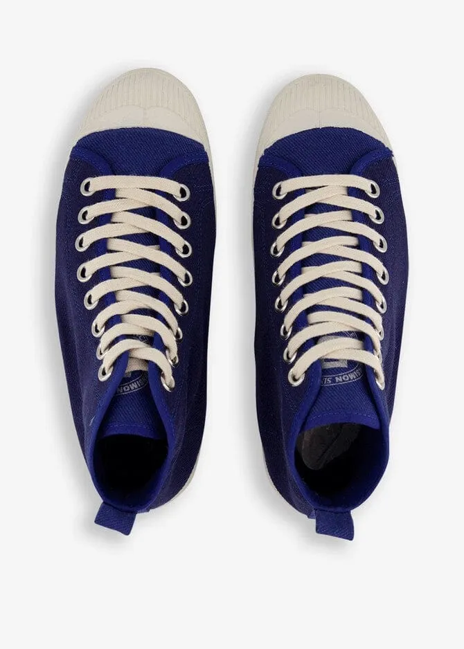 Bensimon Stella Bigout Hightop Two Tone Blue Trainer