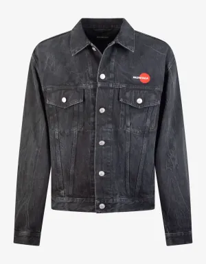 Black Uniform Denim Jacket