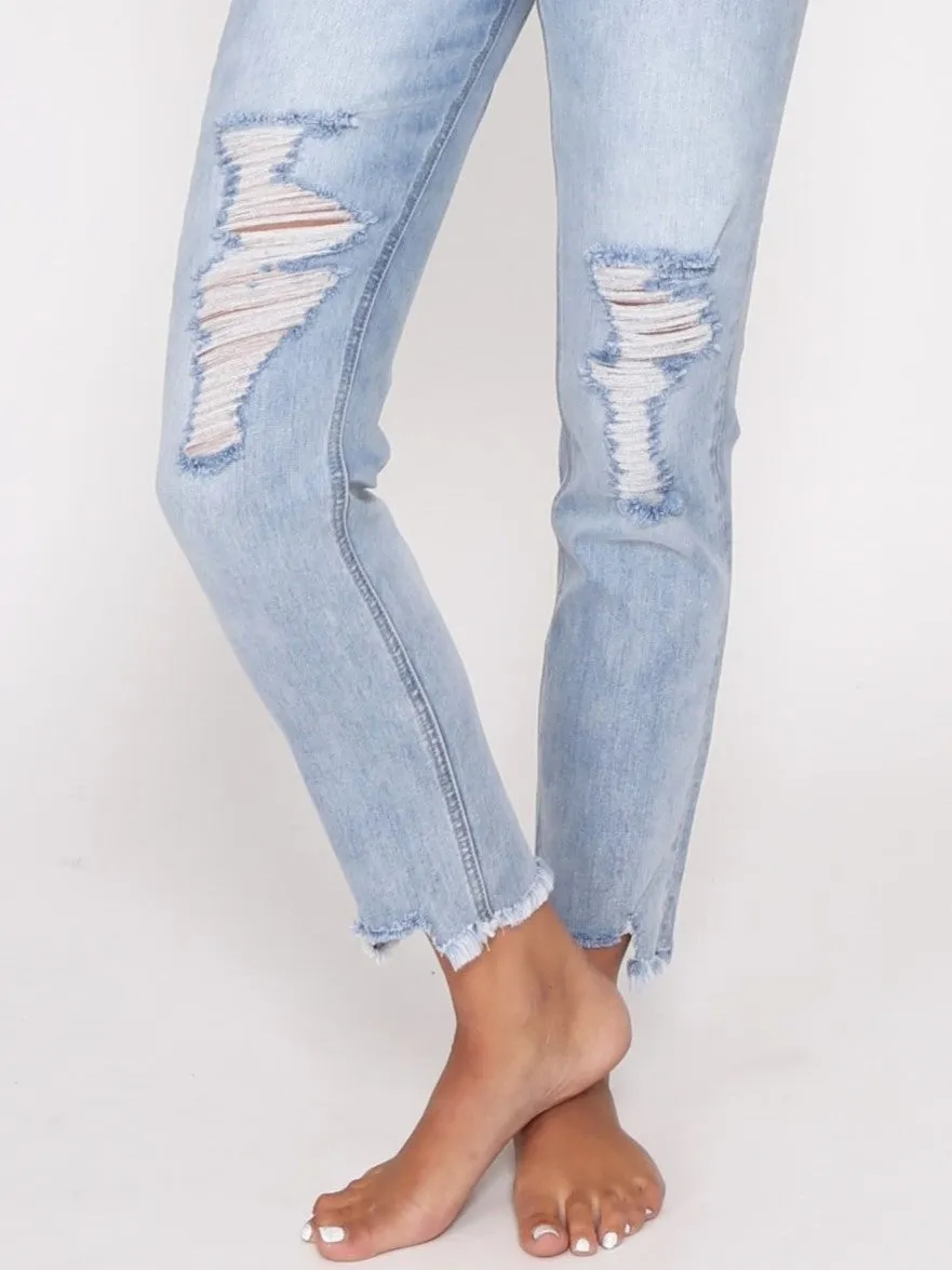 Boyfriend Jeans - Blue Wash