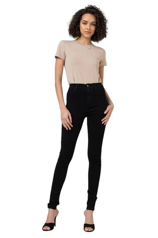 Classic High Waisted Black Skinny Jeans