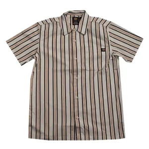 Dickies Twill Striped Button-Up Shirt White / Pink