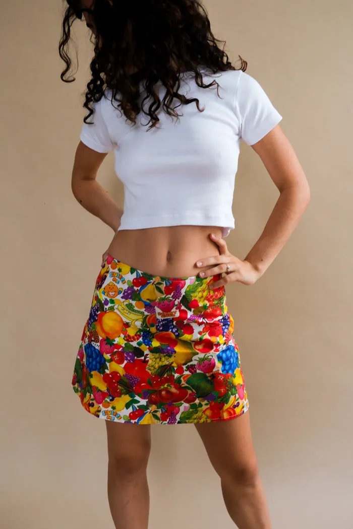 FRUIT STICKERS SKIRT