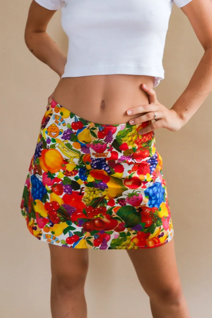 FRUIT STICKERS SKIRT