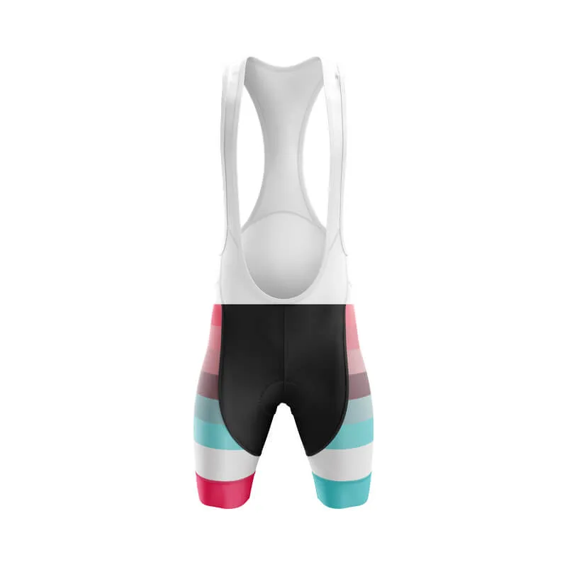 Gradient Frequency Shorts & Pants (White-Pink-Teal)