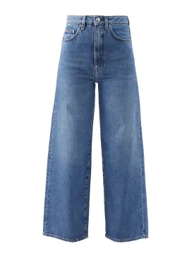 High rise cropped jeans