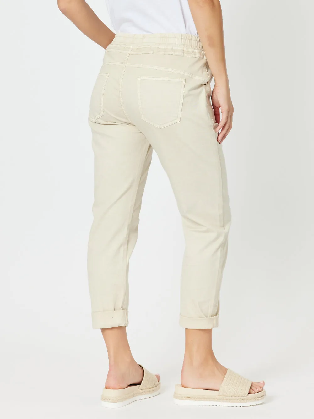 Isabella Cotton Pant - Natural