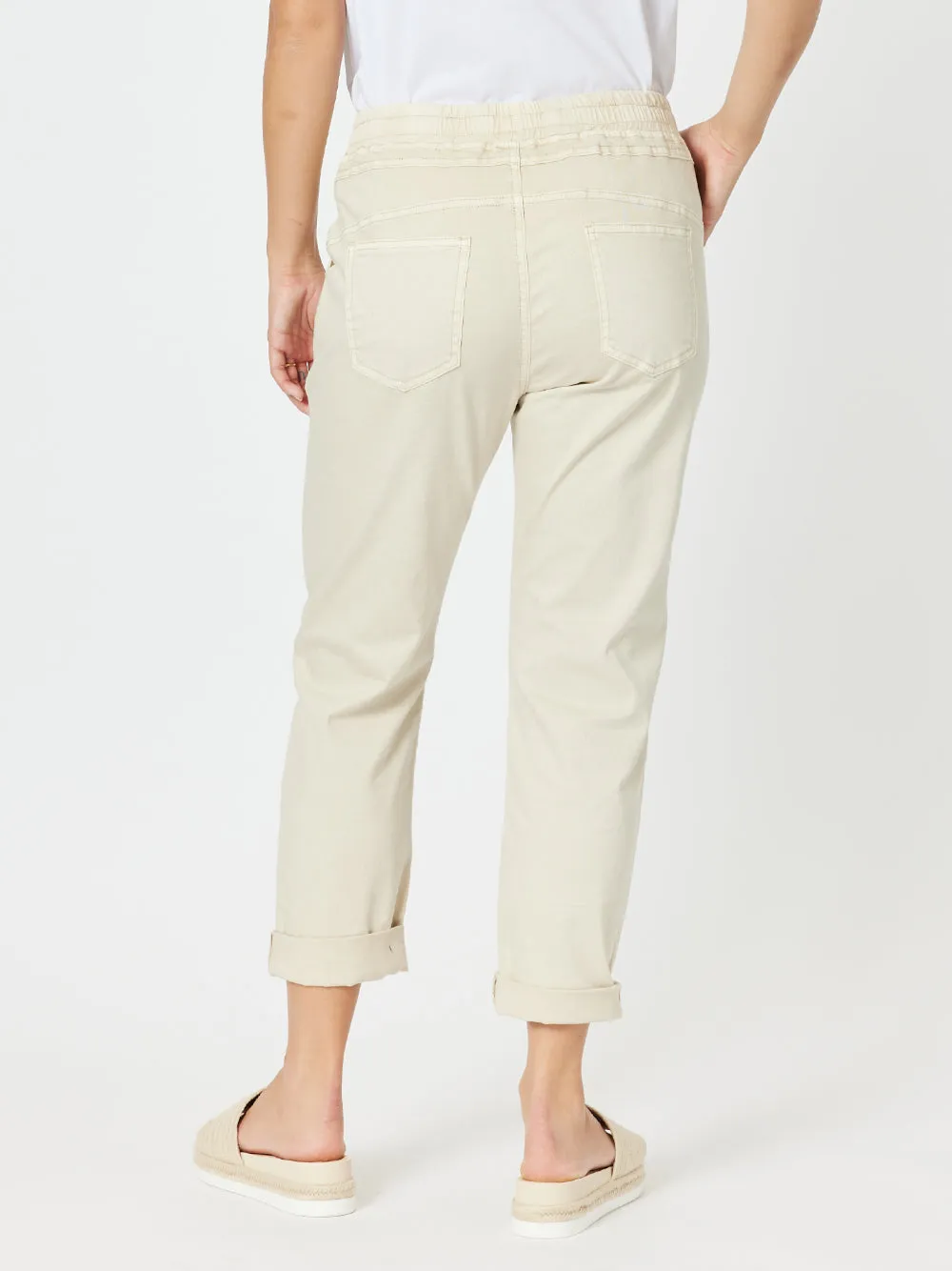 Isabella Cotton Pant - Natural