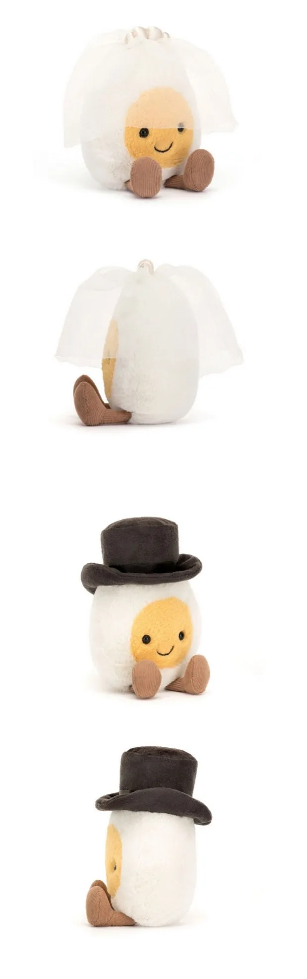 Jellycat - Bridge & Groom Pair Hard Boiled Egg