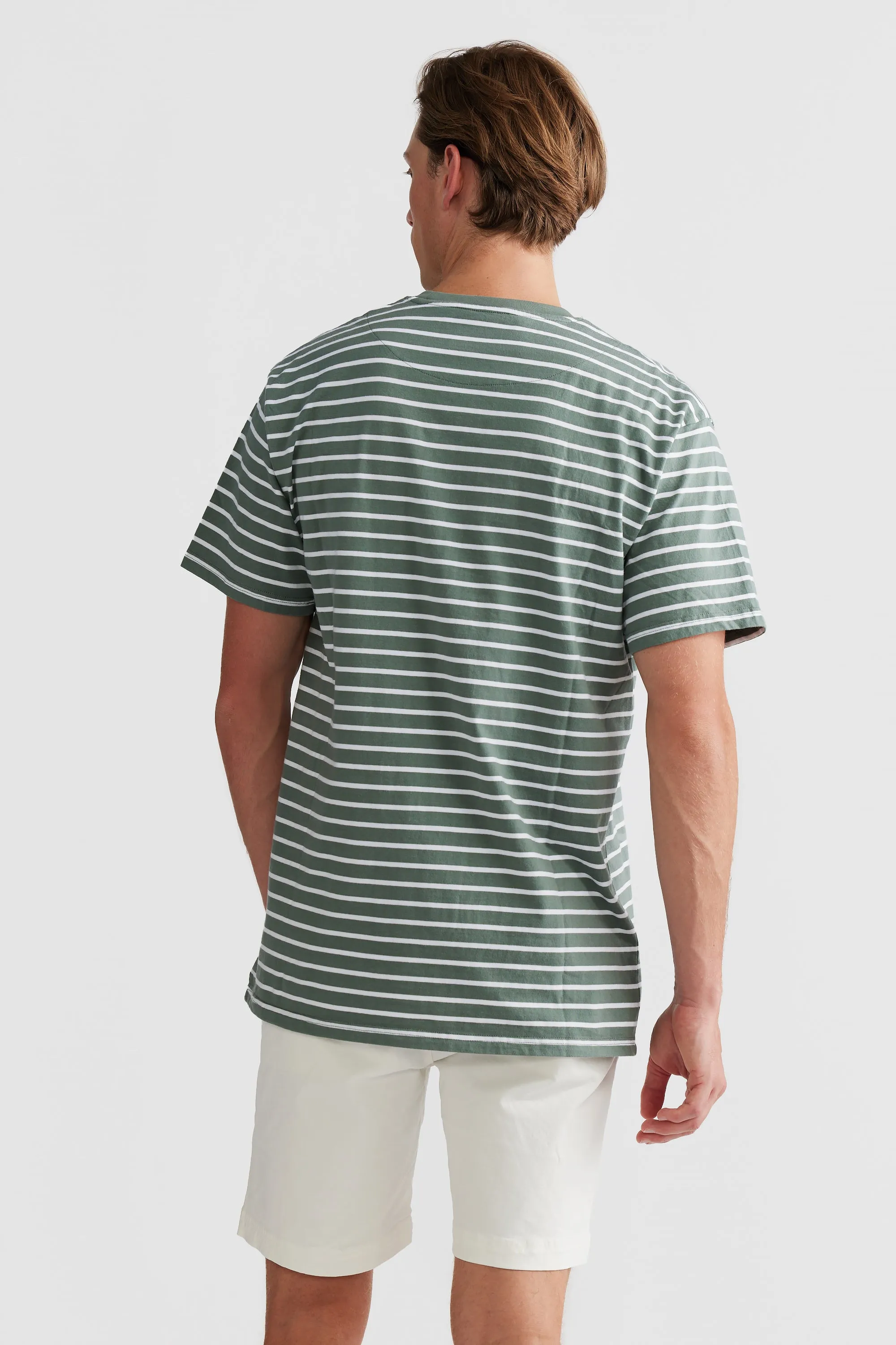 Louis Stripe T Shirt Sage