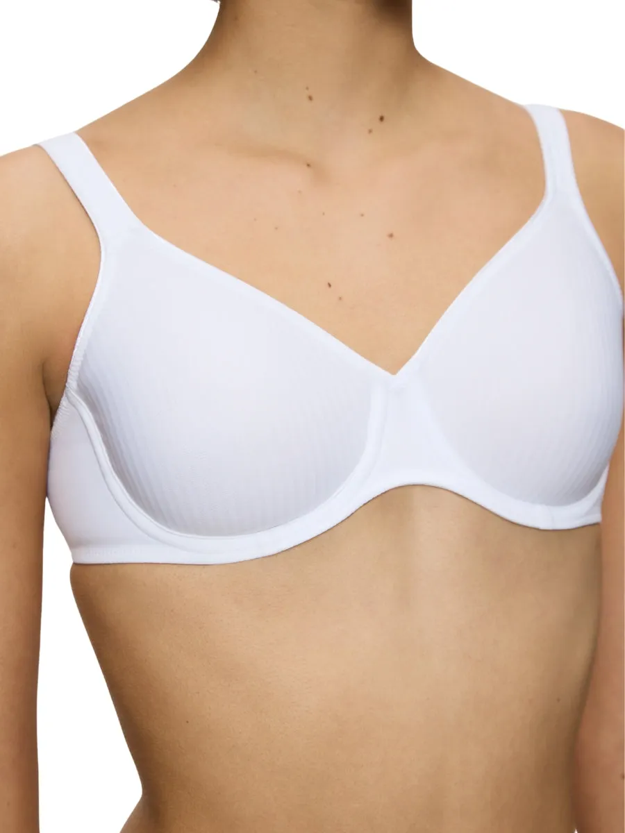 Modern Soft Cotton Moulded Bra - White