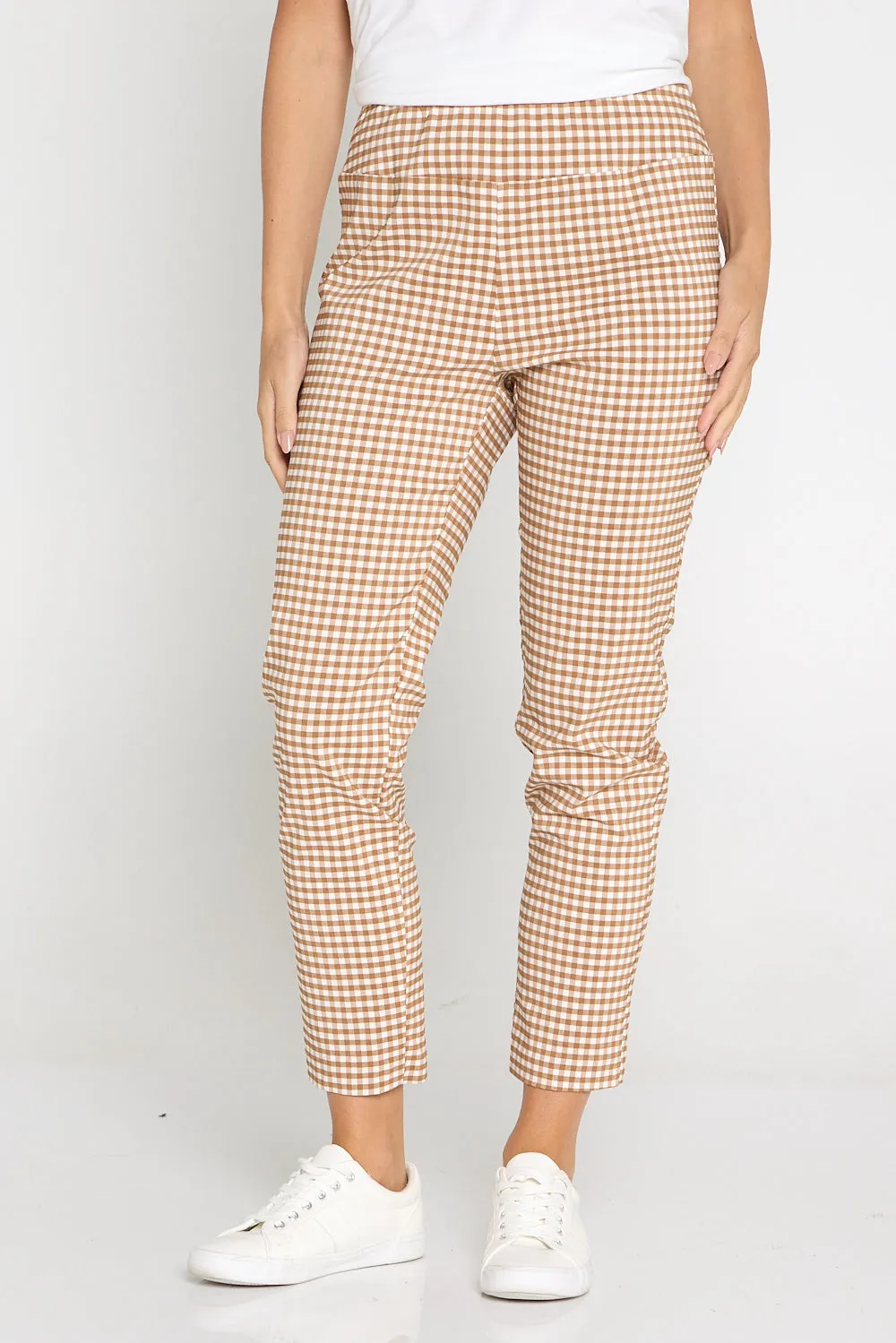 Moira Pants - Brown Gingham