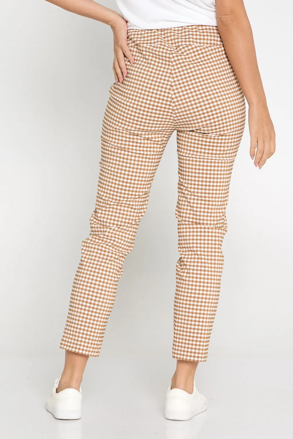 Moira Pants - Brown Gingham