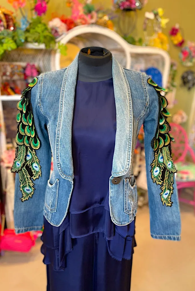 Peacock Sleeved Custom Jacket