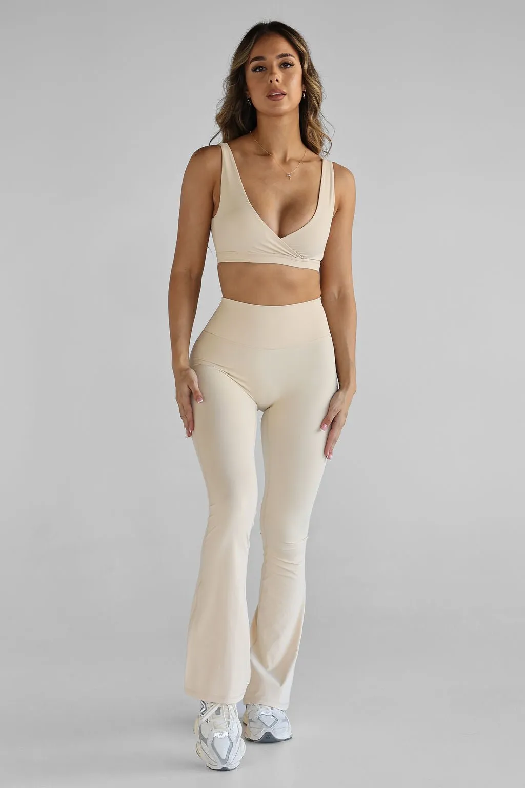 SCULPT Flare Leggings - French Vanilla