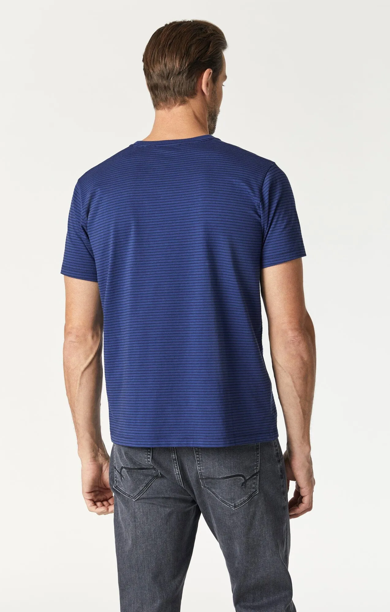 STRIPED T-SHIRT IN TWILIGHT BLUE