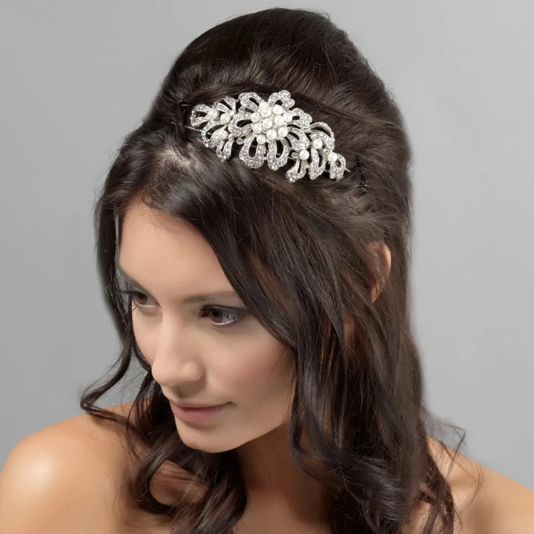 Timeless Pearl Side Tiara