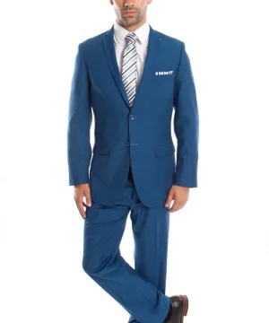 Ultra Slim French Blue Men's Suit