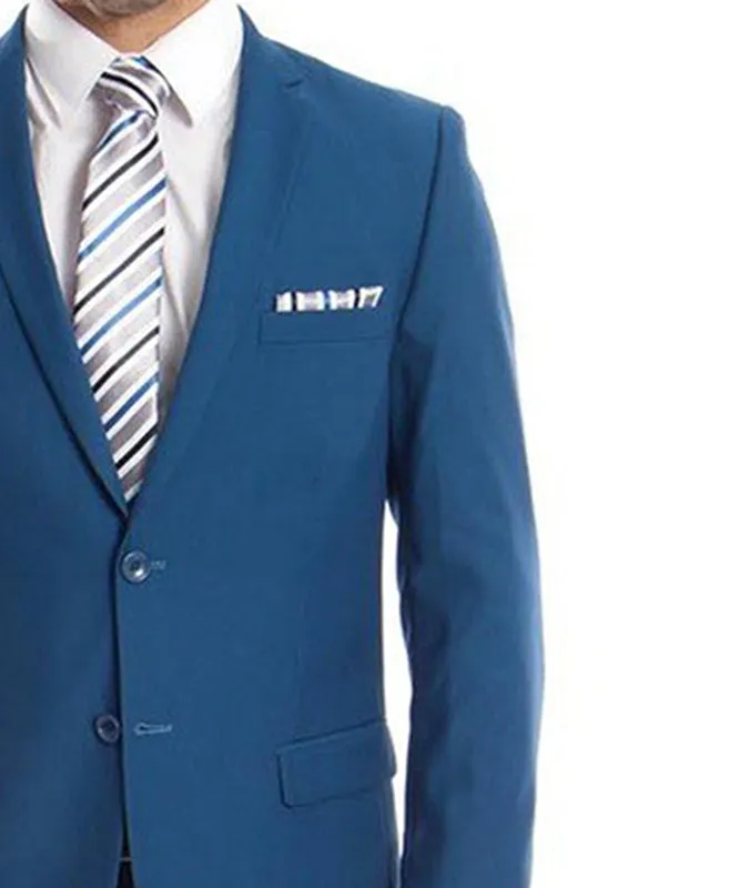 Ultra Slim French Blue Men's Suit