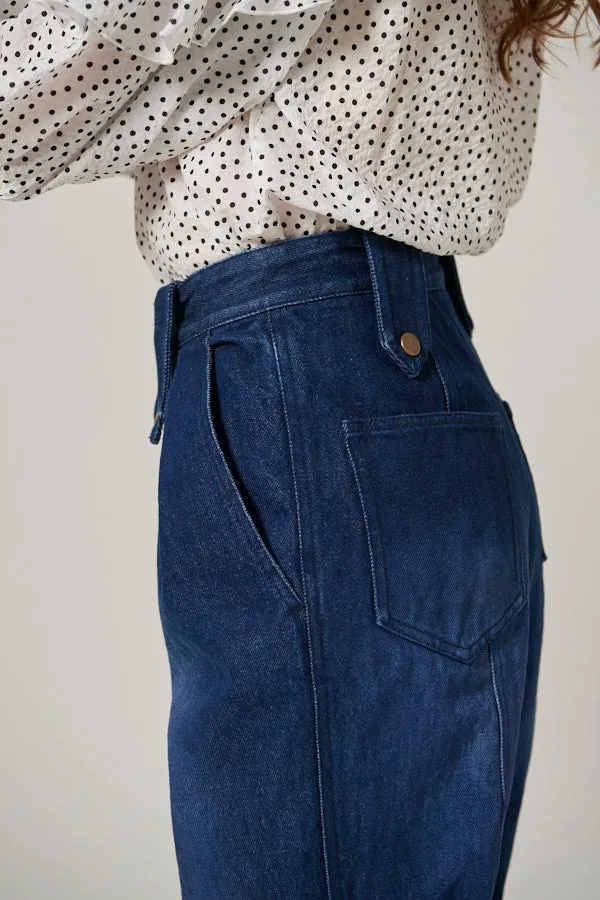 Viola High Waisted Jeans <br> -NVY-